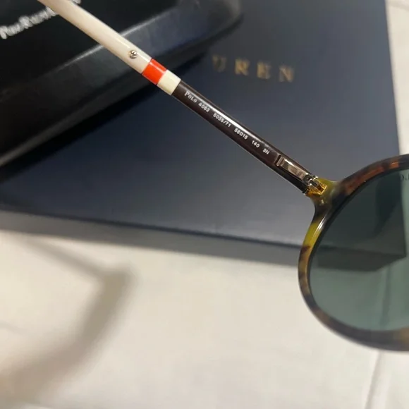 Polo Ralph Lauren Unisex Aviator Sunglasses Tortoise Frames